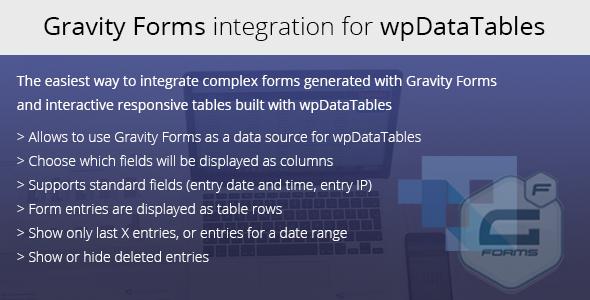 Integration von Gravity Forms für wpDataTables